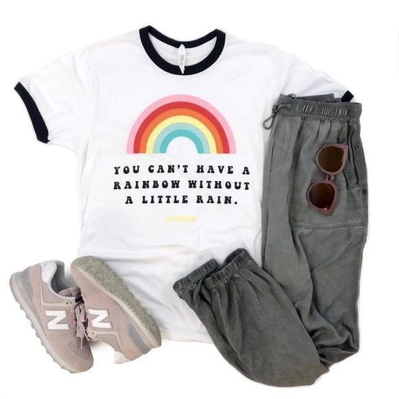 Oliver and Otis Tops - Rainbow Graphic Tee
